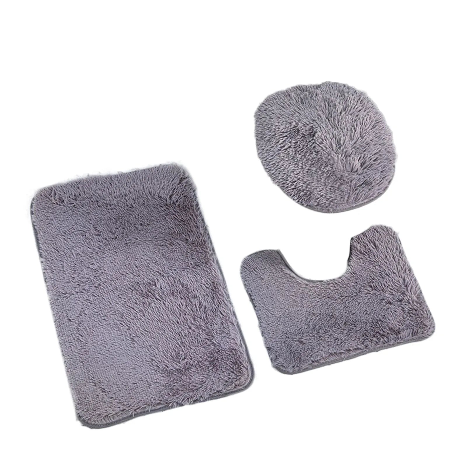 Luxurious Fluffy Bathroom Mat Set - Comfort and Style