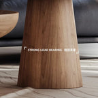 Exquisite Walnut Round Coffee Table for Modern Living Rooms