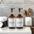 Elegant Matte Soap Dispenser Set with Tray for Kitchen & Bathroom
