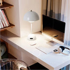 USB Rechargeable Mushroom Table Lamp Three Speed Adjustment Indoor Lighting Fixture Flower Bud Desk Lamps Hoom Decor Night Light