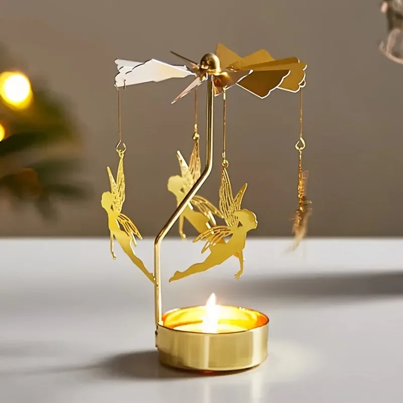 Elegant Rotating Candle Holder – Enchant Your Holidays