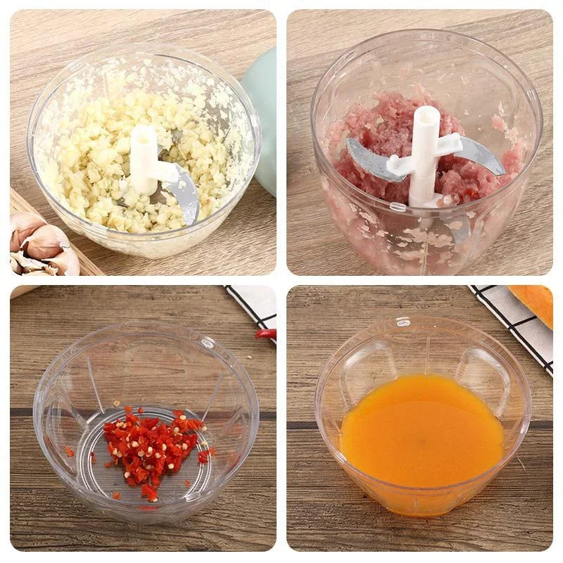 Effortless Manual Garlic & Vegetable Chopper