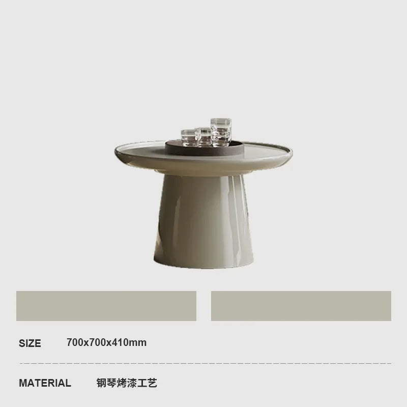 Nordic Elegance: Minimalist Oval Coffee Table
