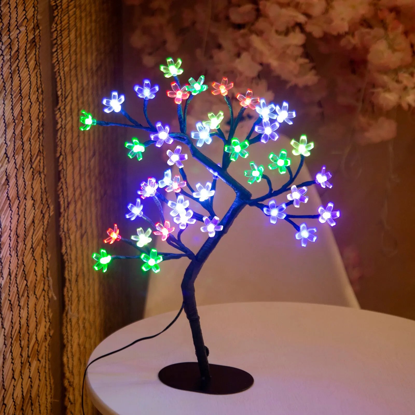 Enchanting Cherry Blossom LED Bonsai Lamp