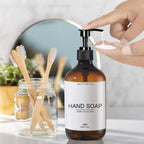 Elegant Matte Soap Dispenser Set with Tray for Kitchen & Bathroom