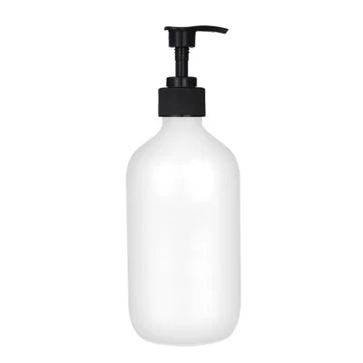 Elegant Matte Soap Dispenser Set with Tray for Kitchen & Bathroom