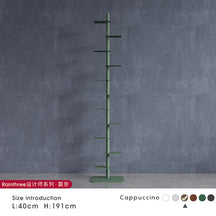 Nordic Minimalist Vertical Metal Bookcase for Children