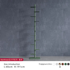 Nordic Minimalist Vertical Metal Bookcase for Children