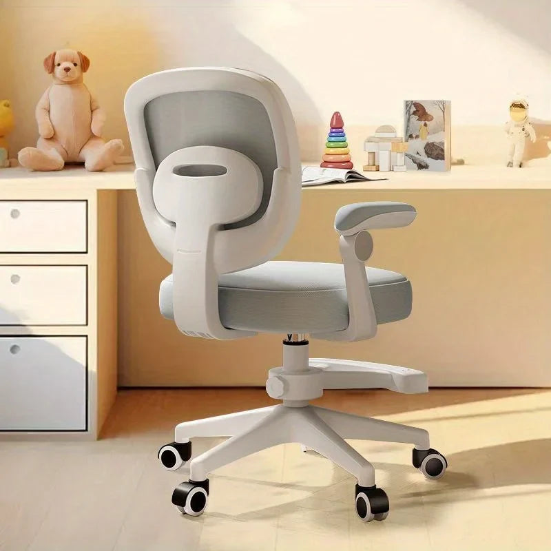 Elegant Ergonomic Swivel Chair with Adjustable Armrests