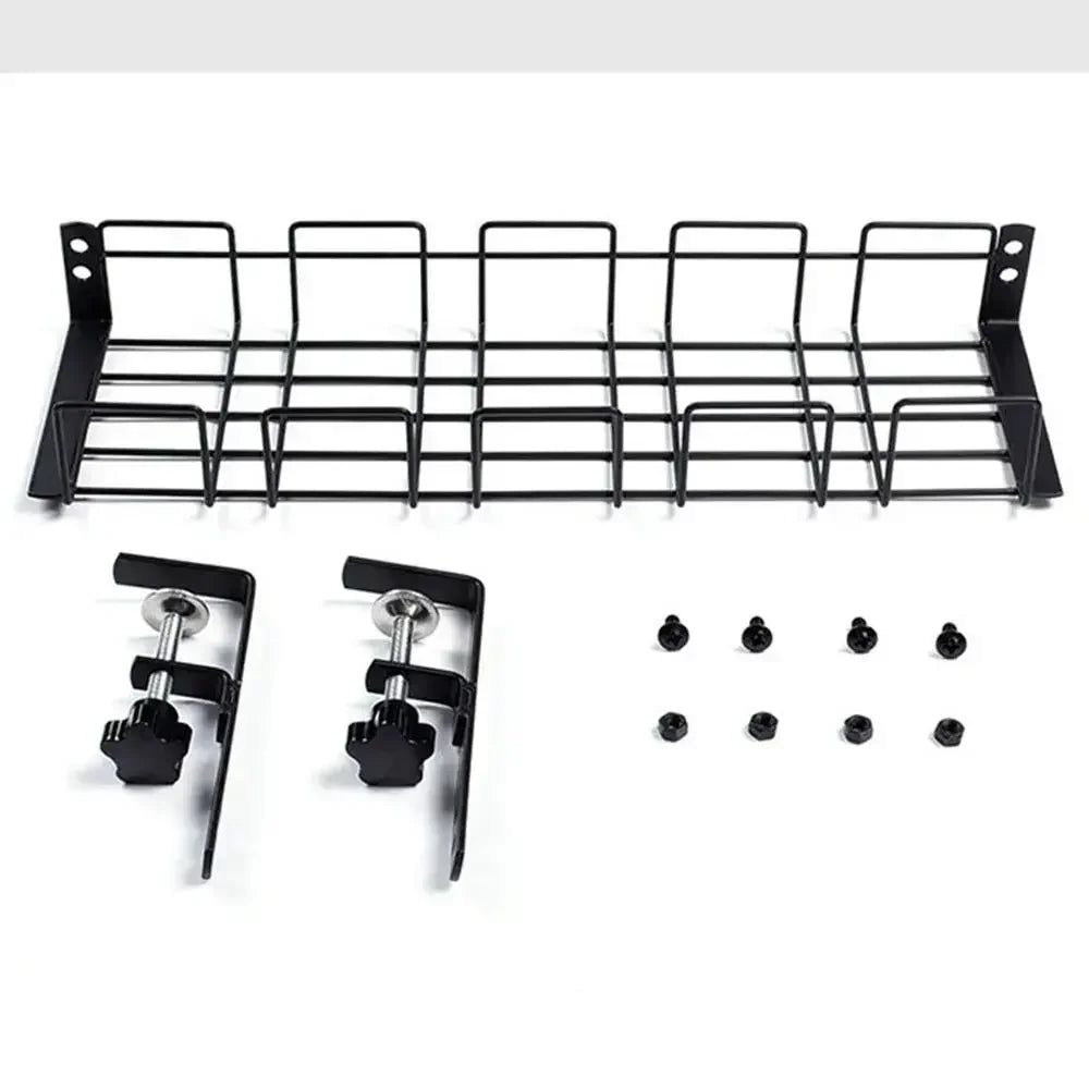 Elegant Under-Desk Metal Cable Organizer