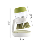 Kitchen Wash Pot Dish Brush with Dispenser Liquid Filling By Pressing Does Not Hurt Pan Automatic Cleaning Brushes