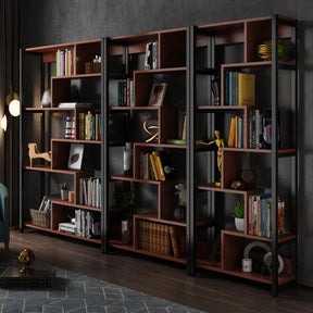 Elegant Modern Bookcase with Adjustable Shelves