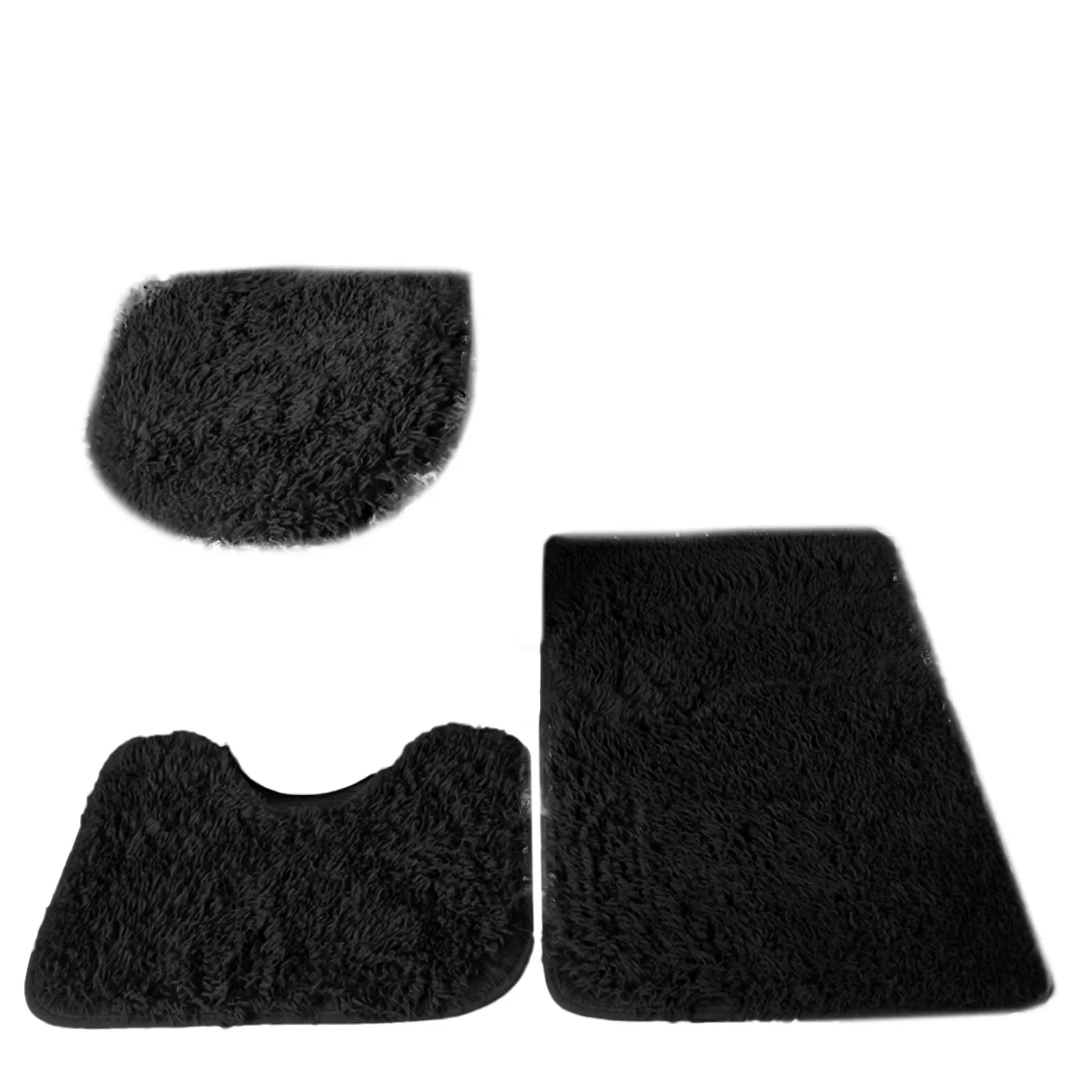 Luxurious Fluffy Bathroom Mat Set - Comfort and Style