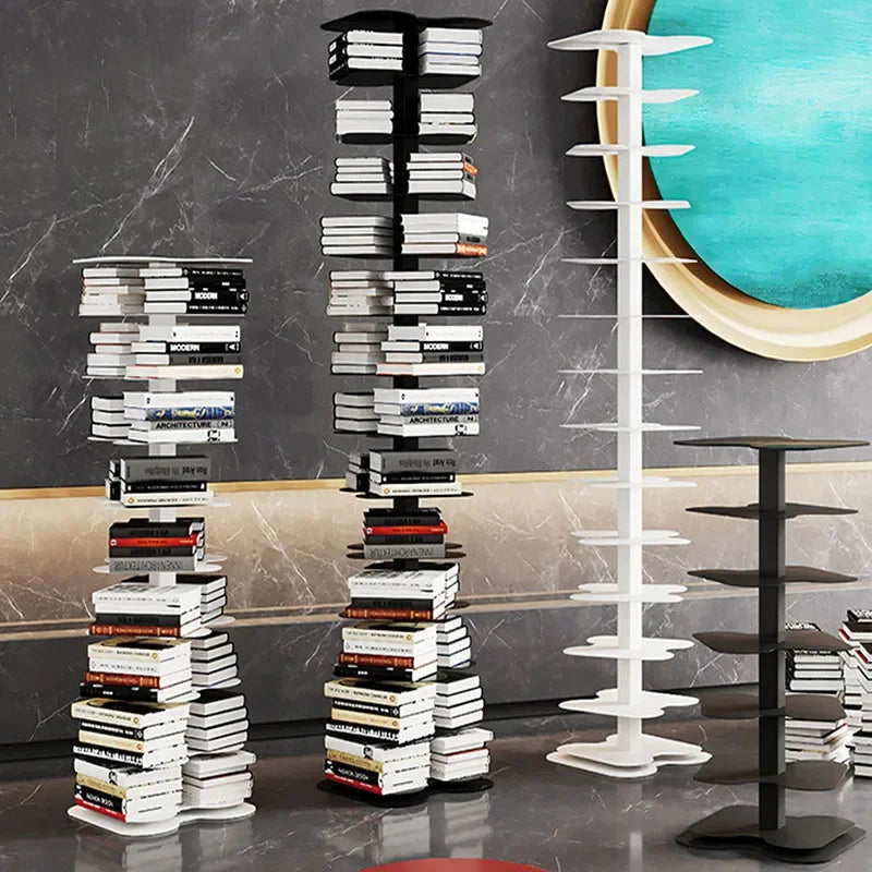 Elegant Rotating Bookcase for Modern Home Decor