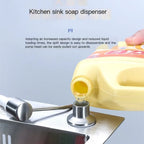 Elegant 350ml Stainless Steel Soap Dispenser for Kitchen & Bath
