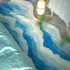 Ocean Wave Tufted Rug – Elegant Anti-Slip Home Decor