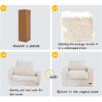 Luxurious Velvet Roll-up Sofa for Modern Spaces