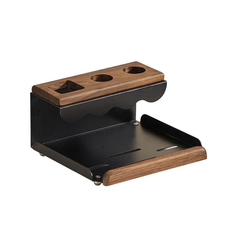 Elegant Walnut Toothbrush Holder & Organizer