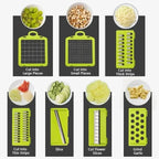 Household multi-function chopper slicing, shredding and dicing fast chopper 14/16-piece set chopper is suitable for the kitchen