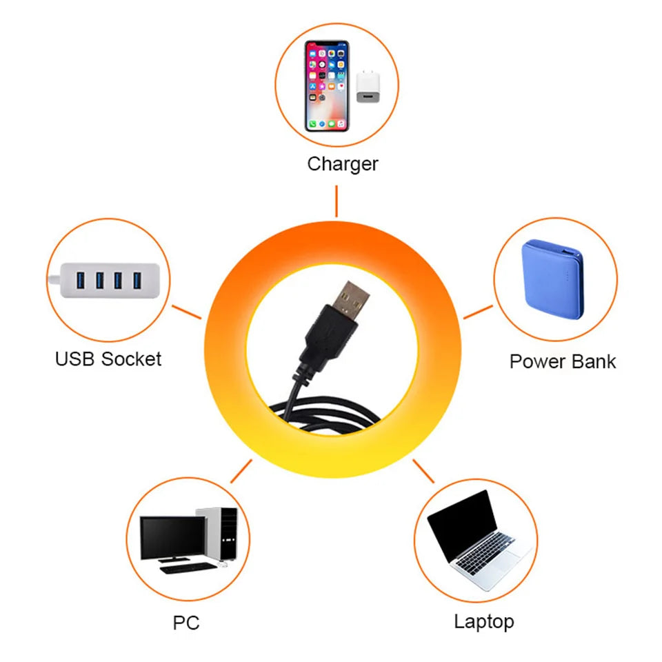 USB Sunset Lamp LED Rainbow Neon Night Light Projector Photography Wall Atmosphere Lighting for Bedroom Room Decor Nightlights