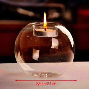 Exquisite European Glass Candle Holder - Elevate Your Home Décor