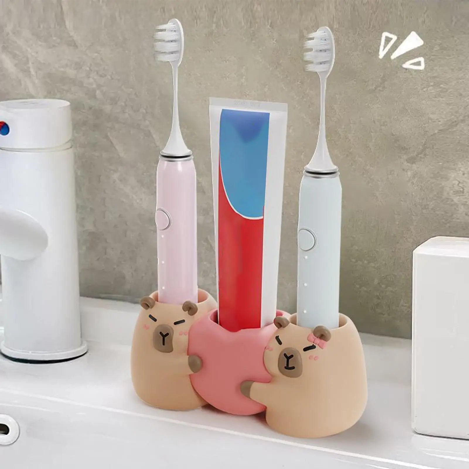 Charming Capybara Electric Toothbrush Holder for Families