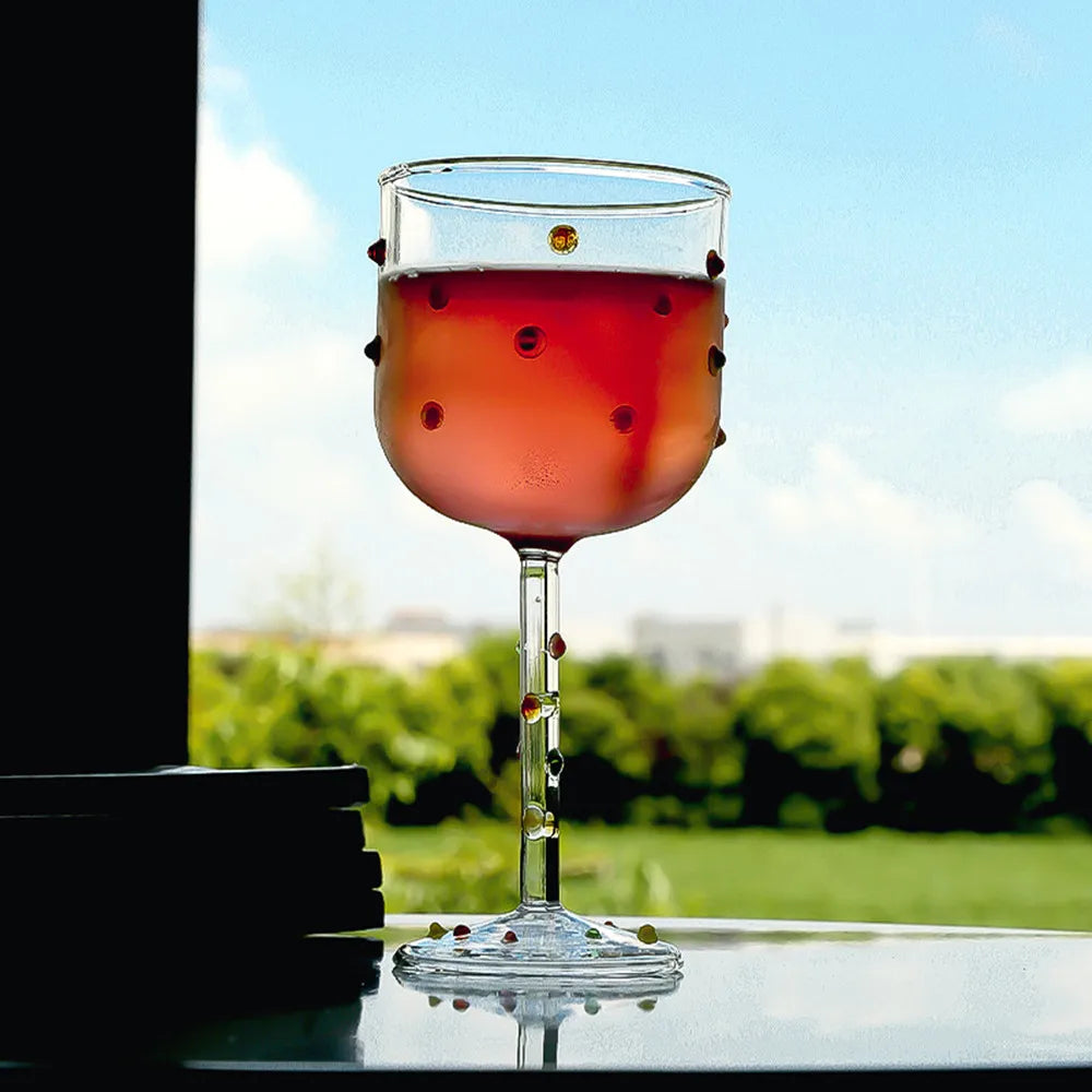 Exquisite Colored Wine Glasses - Lead-Free Elegance