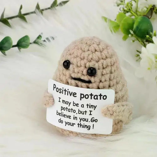 Charming Positive Energy Potato Plush Doll - Handmade Delight
