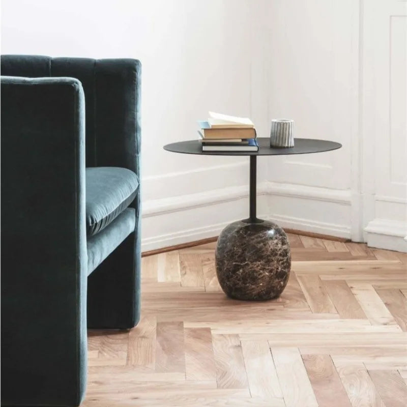 Elegant Marble Round Coffee Table