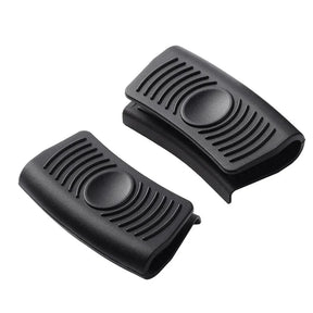 2pcs Silicone Anti-Scald Pot Handle Grip Cover Anti-slip Heat Resistant Pot Clip Holder Sleeve for Frying Cast Iron Skillet Pan
