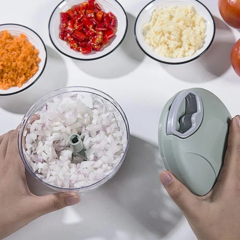 Effortless Manual Garlic & Vegetable Chopper