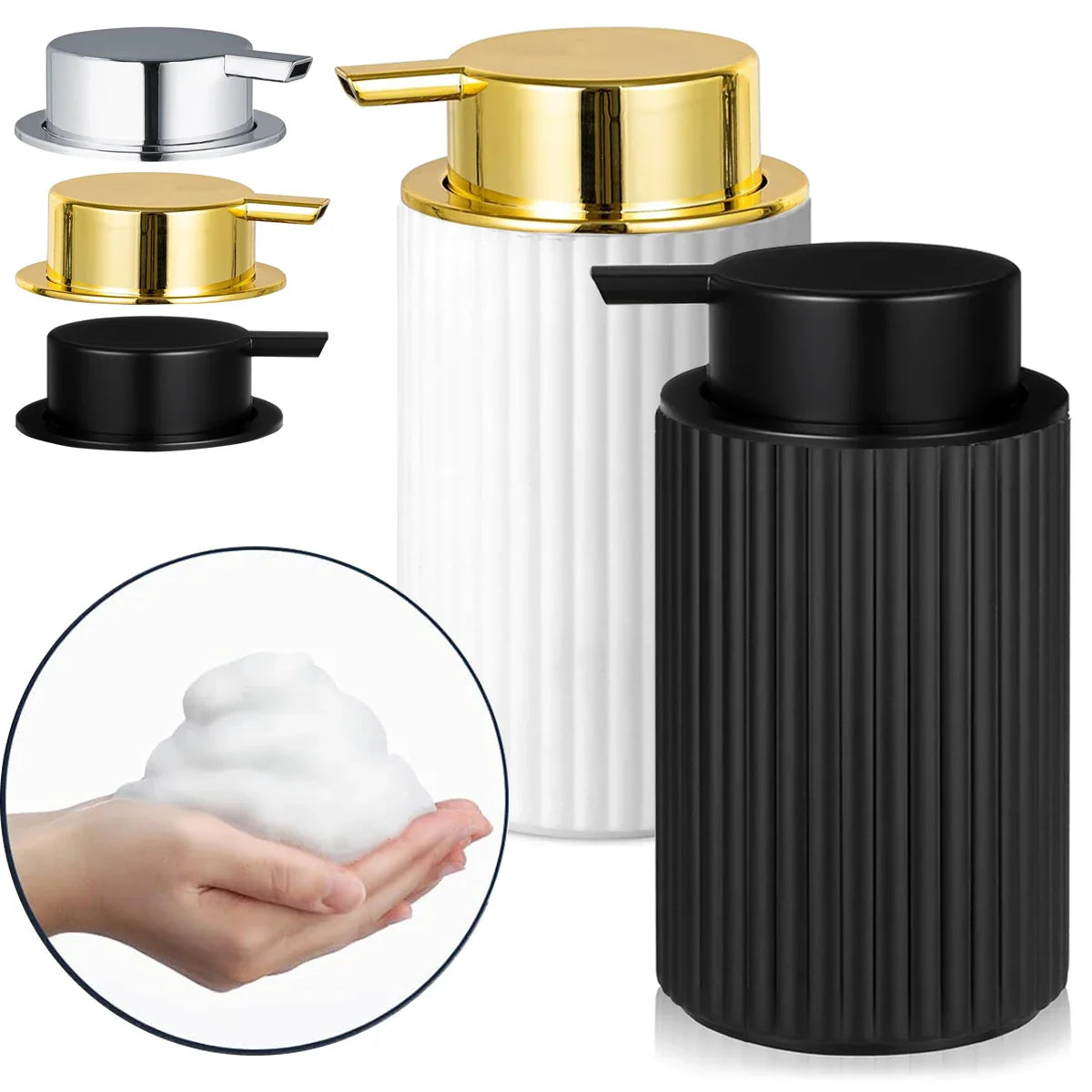 Elegant Foaming Soap Dispenser – Refillable Matte Pump