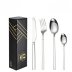 Exquisite Stainless Steel Cutlery Set - 16-Piece Luxury Tableware