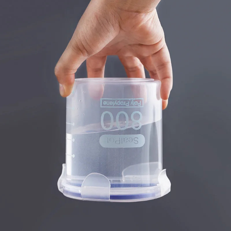 Premium Transparent Kitchen Food Storage Set - Moisture-Proof & Large Capacity
