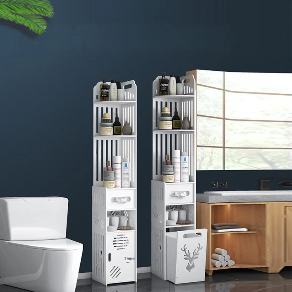 Elegant Bathroom Corner Storage Cabinet - Maximize Space & Style
