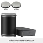 Rolling Knife Sharpener Magnetic Knife Holder Diamond Sharpening Stone Kit with 15 and 20 Degrees Angle Roller Kitchen Accessory