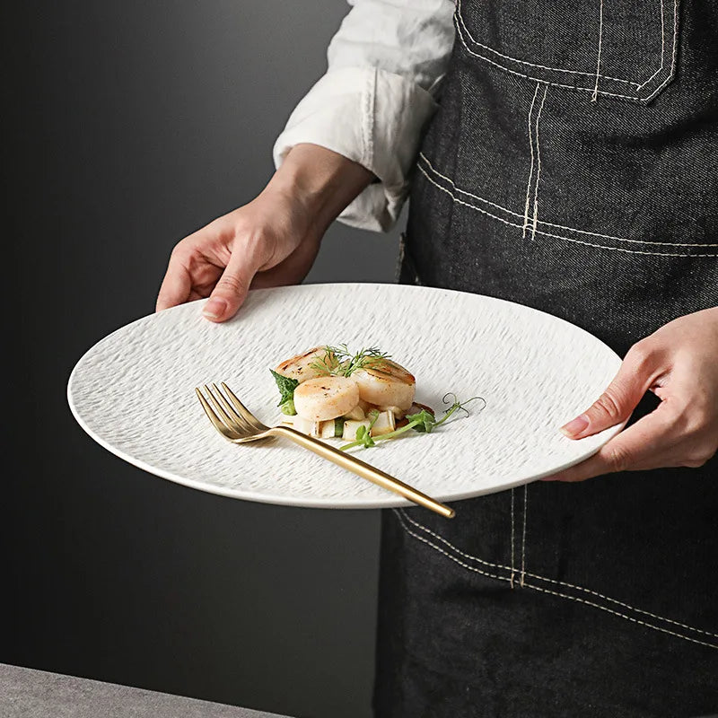 Exquisite Ceramic Steak Plate for Elegant Dining