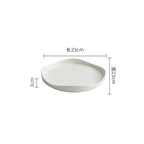 Elegant Ceramic Dinner Plate - Irregular Design for Modern Dining