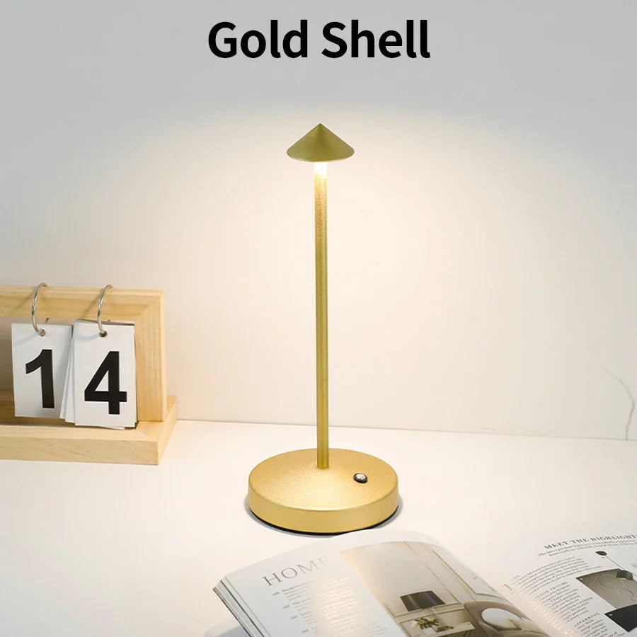 Elegant Rechargeable LED Table Lamp with Touch Sensor