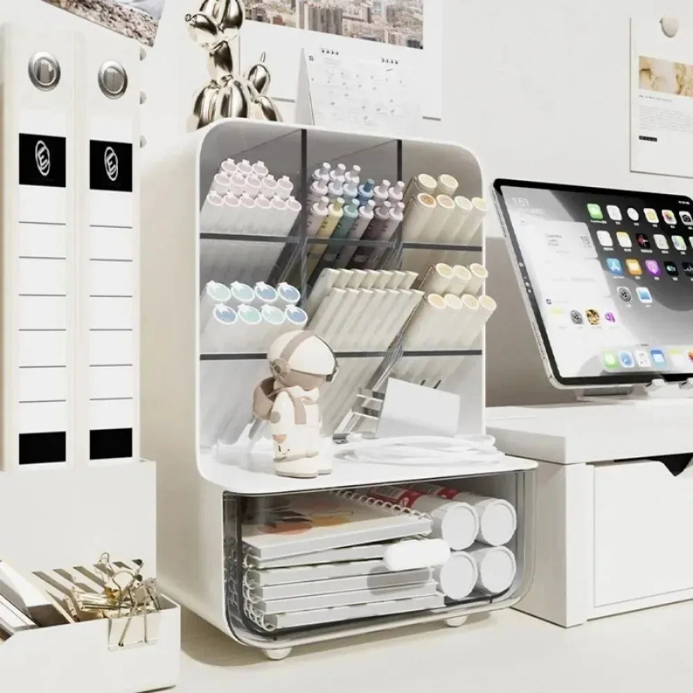 Elegant Slanted Pen Holder - Maximize Your Workspace