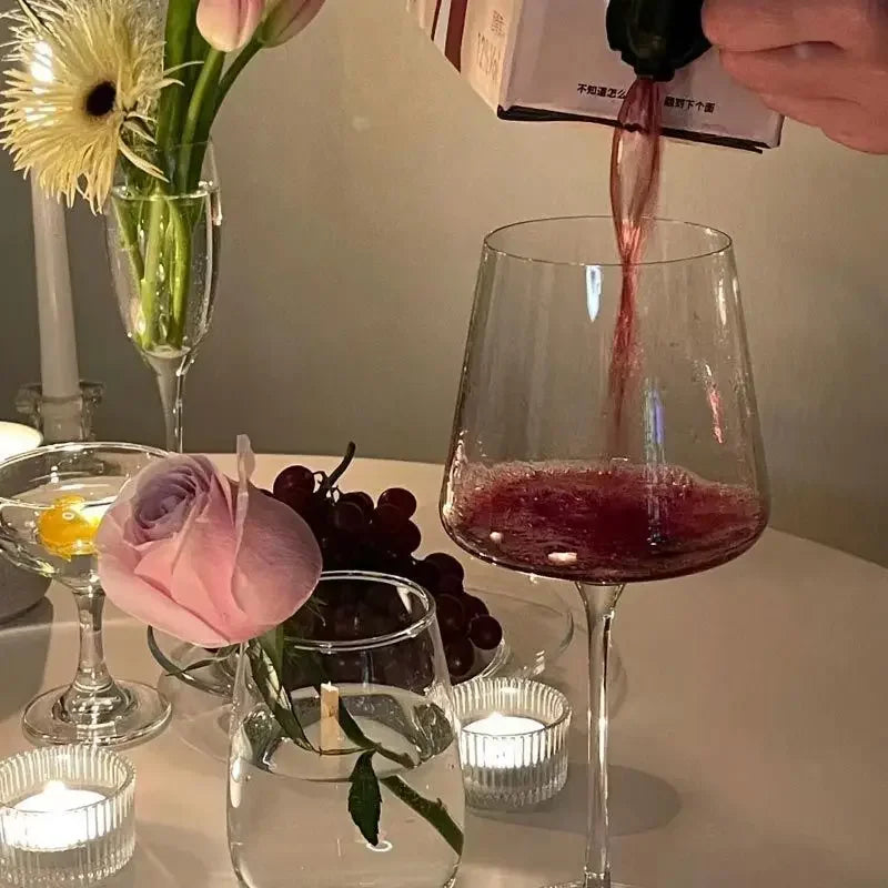 Exquisite European Crystal Wine Glasses for Luxurious Dining
