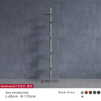 Nordic Minimalist Vertical Metal Bookcase for Children