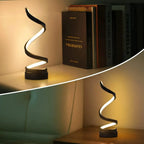 Elegant Spiral LED Table Lamp - Modern Ambiance Enhancer