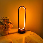Elegant LED Ring Lamp with Three-Color Dimming