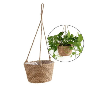 Elegant Jute Hanging Planter Set - Indoor & Outdoor Décor