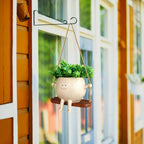 Charming Resin Swing Planter for Home & Garden