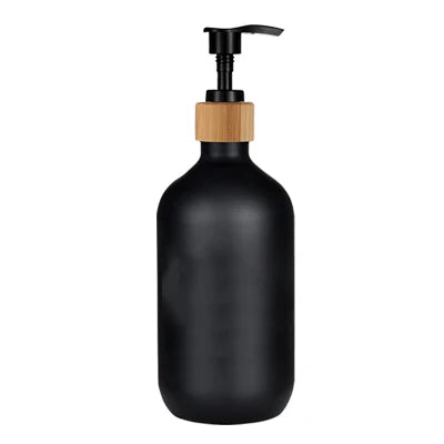 Elegant Matte Soap Dispenser Set with Tray for Kitchen & Bathroom