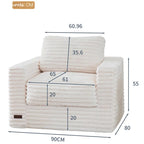 Luxurious Velvet Roll-up Sofa for Modern Spaces