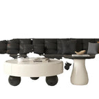 Elegant Cream Coffee Table with Storage Drawers