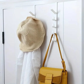 1pcs Bedroom By Hanger Clothes Hanging Rack Over The By Plastic Home Storage Organization Hooks, Purse Holder For Bags Rails